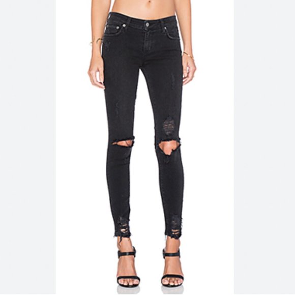 Lovers And Friends Distressed Skinny Ankle Jeans Size 23 (00)
